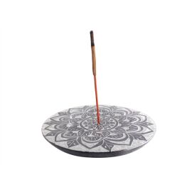 Räucherstäbchenhalter rund Speckstein Mandala