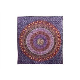Decke bedruckt, Überwurf ca 210x240cm  Ornamente Lila
