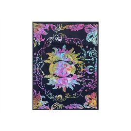 Decke bedruckt, Überwurf Sonne ca 140x210 cm multicolor