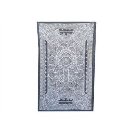 Decke bedruckt, Überwurf SCHÜTZENDE HAND ca 140x210 cm