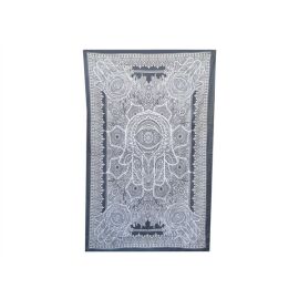 Decke bedruckt, Überwurf SCHÜTZENDE HAND ca 140x210 cm