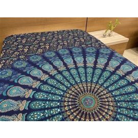 Decke bedruckt, Überwurf Mandala ca 140x210 cm
