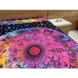Decke bedruckt, Überwurf Sternzeichen multicolor ca...