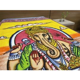 Decke bedruckt, Überwurf Ganesha ca 140x210 cm