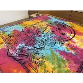 Decke bedruckt, Überwurf ca 140x210cm Ganesh multicolor