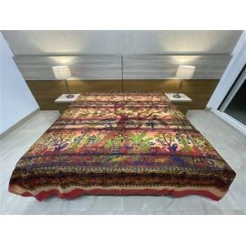 Decke bedruckt, gewebt, Überwurf Lebensbaum ca 210x240 cm